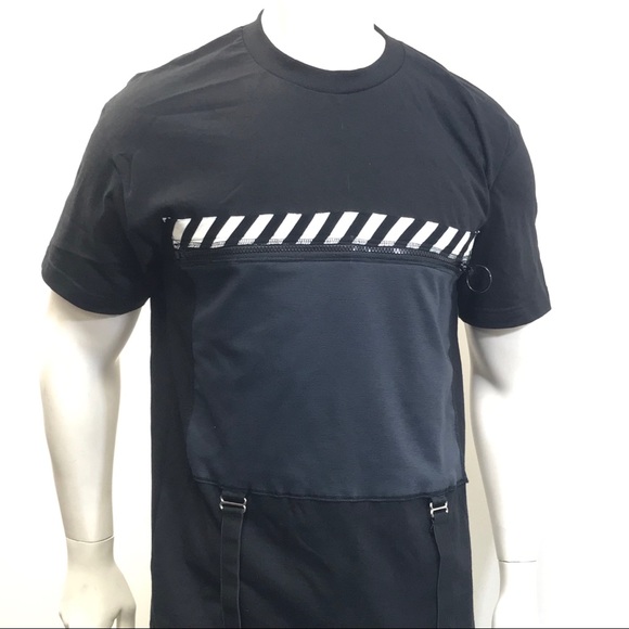 Hazard Racing Striped Techwear T-Shirt Steampunk - Picture 4 of 4